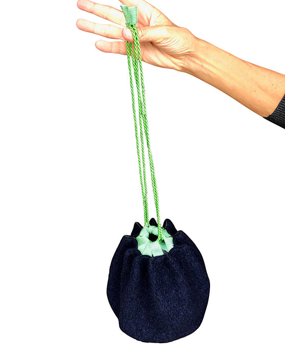 Naouail Round Ribbon Pouch