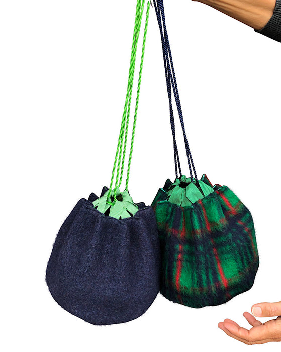 Naouail Round Ribbon Pouch